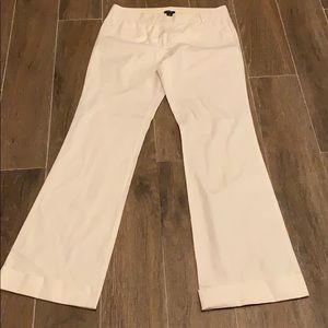 Women’s JCrew low rise size 6 white pant